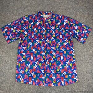 Nashville Sounds Hawaiian Button Up Shirt Destroyer Rocks  SGA Adult Mens XL